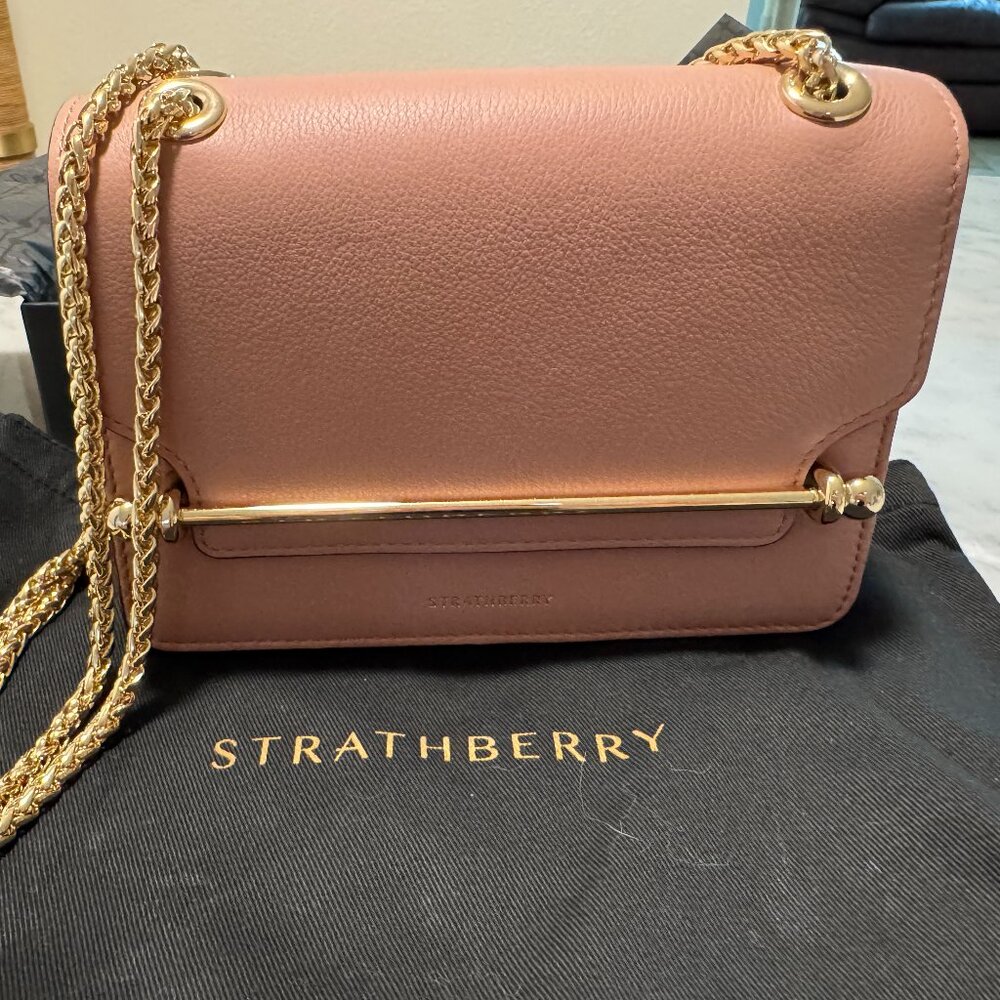 Strathberry East West Mini leather
